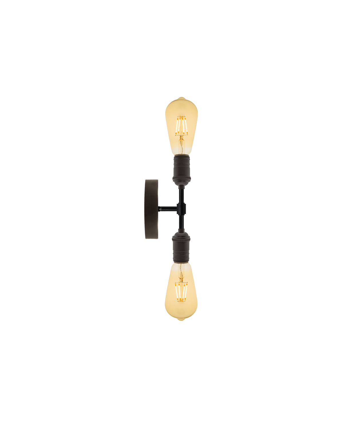 Double Wall Sconce: Bronze and Black Hangout Lighting 