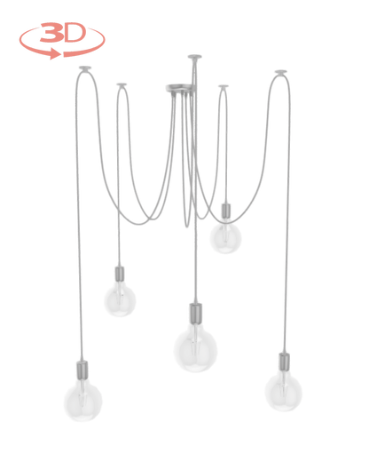 custom 5 pendant light swag chandelier design your own 3d