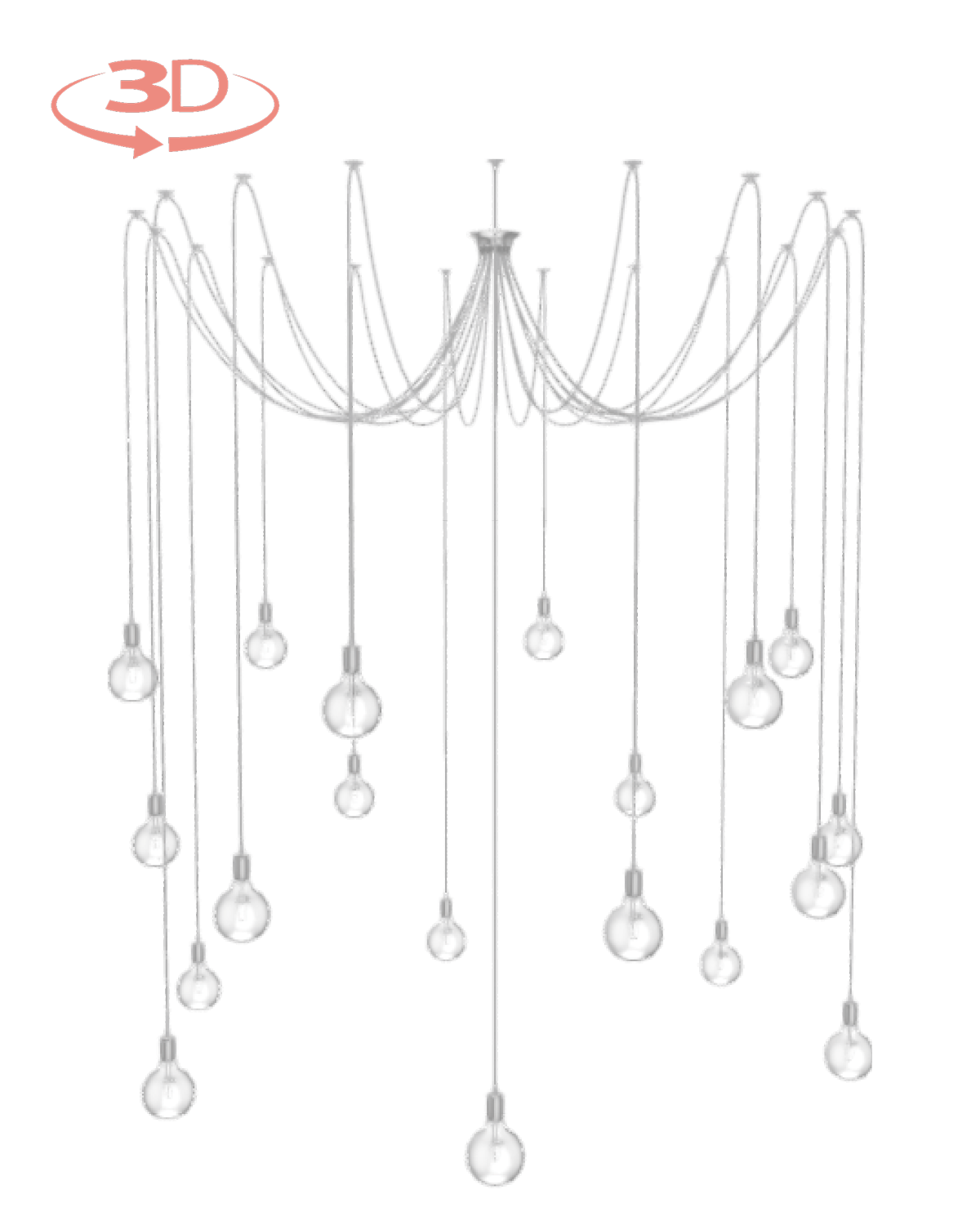 large 19 pendant light custom swag chandelier design your own