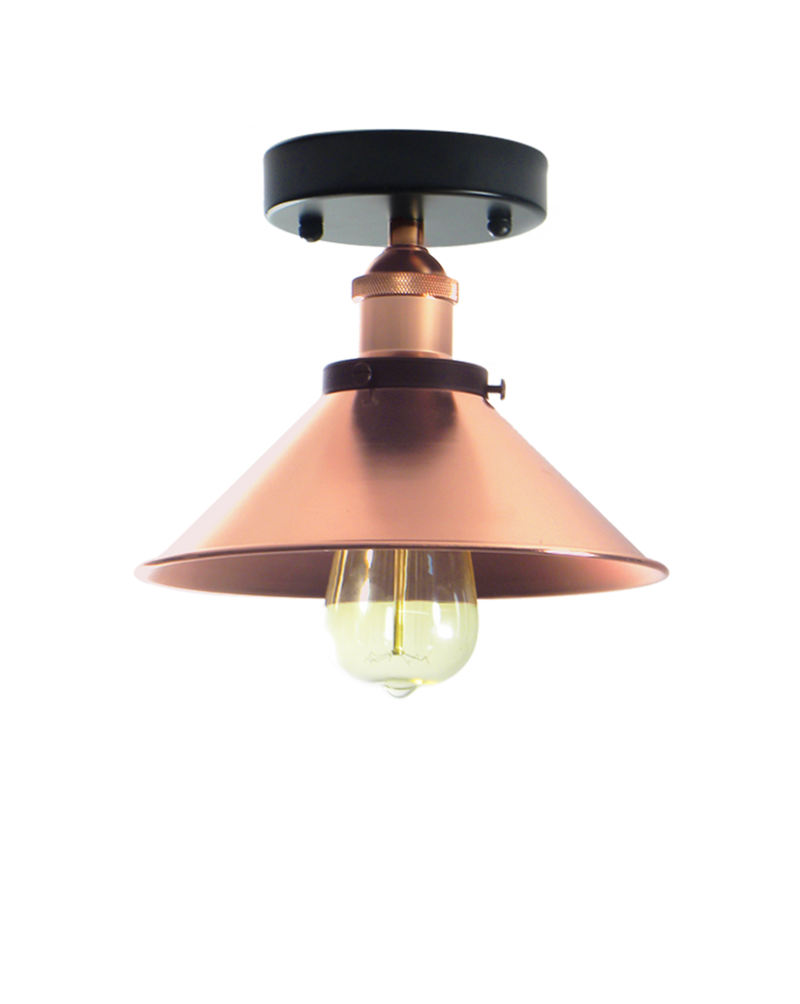 Flush Mount Copper Shade Light Hangout Lighting