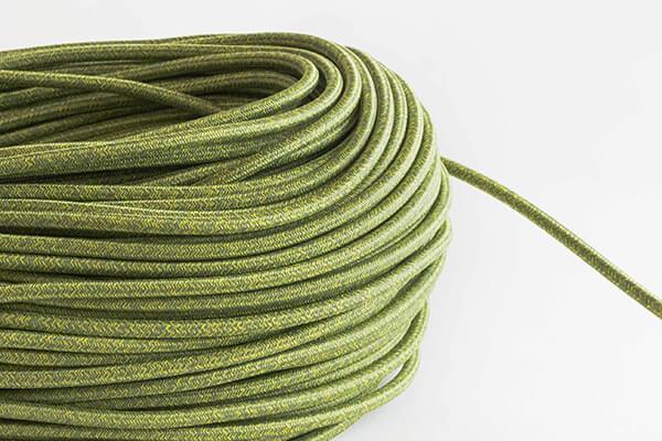 Green Tweed Fabric Cord by the Foot Hangout Lighting 