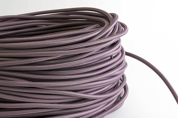 Mauve Fabric Cord by the Foot Hangout Lighting 