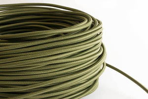 Olive Fabric Cord by the Foot Hangout Lighting 