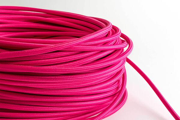 Pink Fabric Cord by the Foot Hangout Lighting 