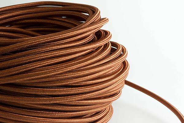 Rust Fabric Cord by the Foot Hangout Lighting 