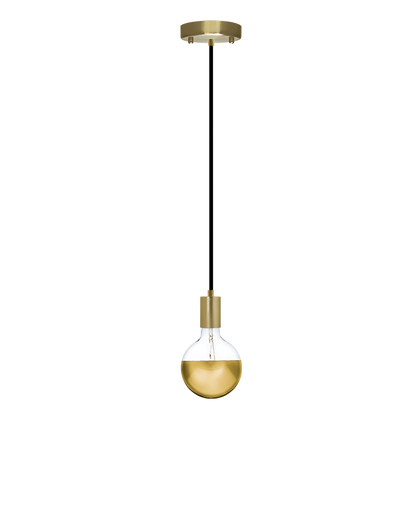 Single Pendant: Brass and Gold Dipped Hangout Lighting 