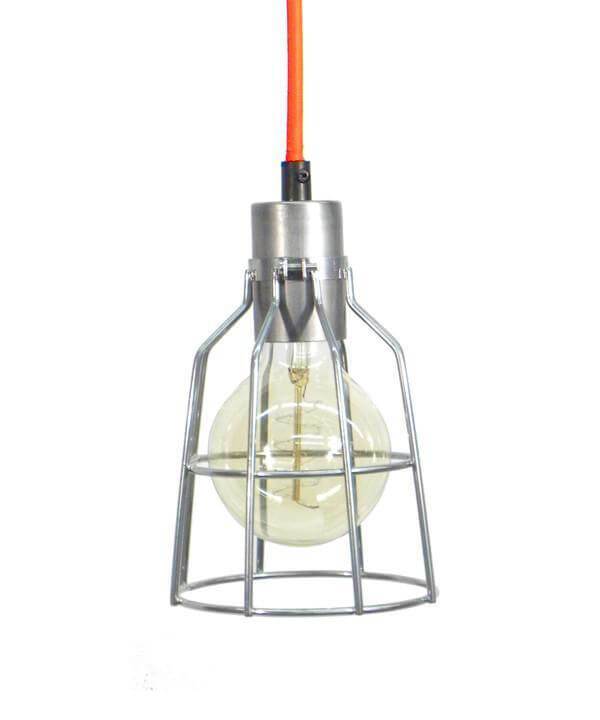 Steel Round Light Bulb Cage Hangout Lighting 