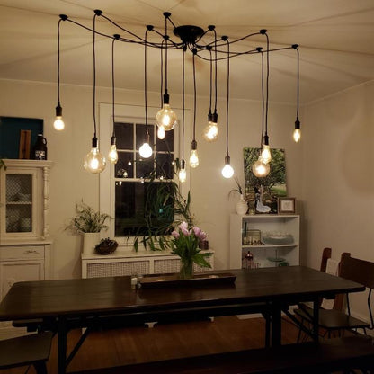 14 pendant black swag chandelier