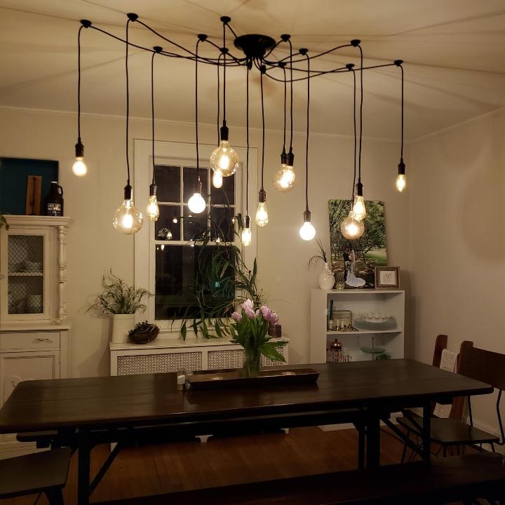 14 pendant black swag chandelier