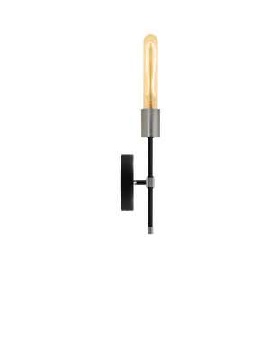 Torch Wall Sconce: Black and Nickel Hangout Lighting 