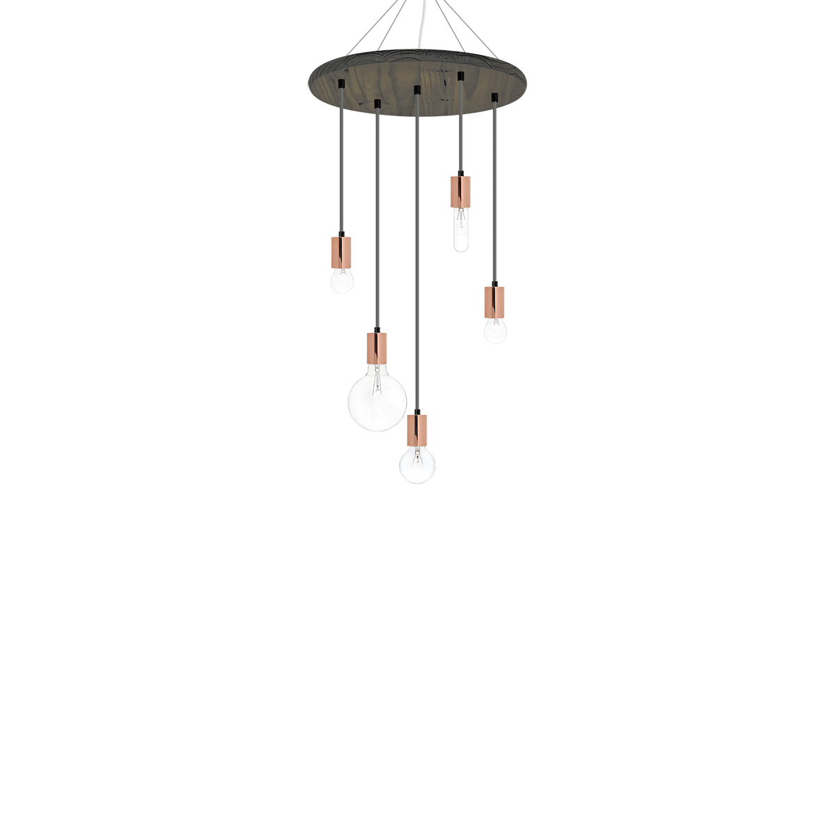 Wood Chandelier - 18" Round: Design Your Own Hangout Lighting 