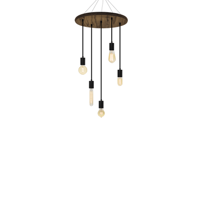 Wood Chandelier - 18" Round: Design Your Own Hangout Lighting 